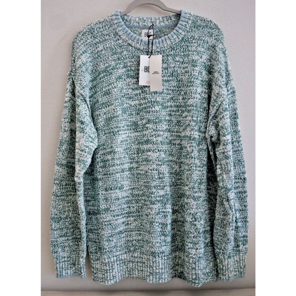 BDG x Urban Outfitters Men's Sz L Clark Green Crew Neck Pullover Sweater